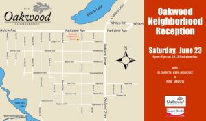 Oakwood Neighborhood Reception @ Kazoo Books